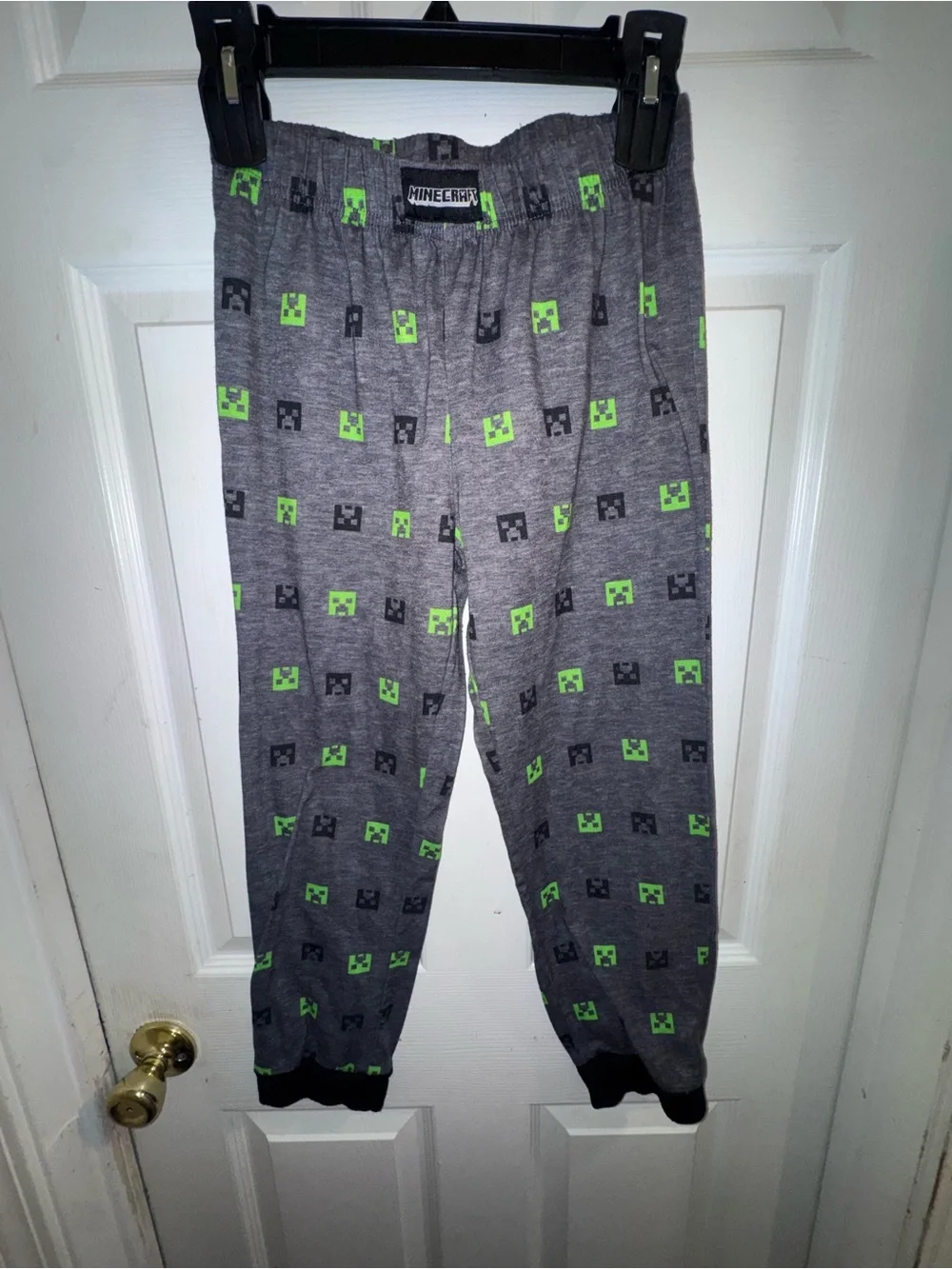Kids Gray and Green Pajama Bottoms-0058